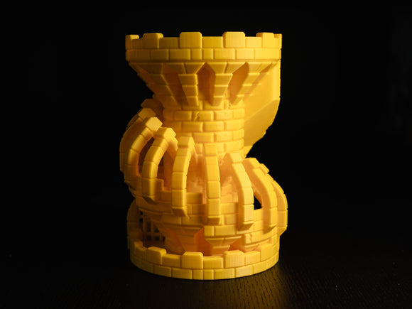 3D Printed - Battlement Dice Tower with Storage Board Game Tabletop Gaming Gifts Accessories, RPG D&D Dice