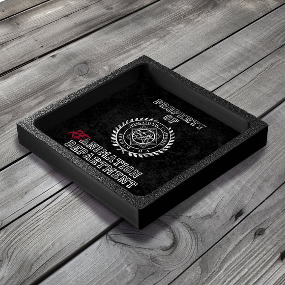 3D Printed Dice Tray - Arkham Horror Miskatonic University Board Game Tabletop Gaming Gifts Accessories, RPG D&D Dice