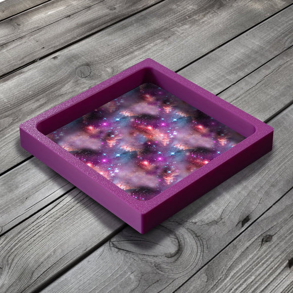 3D Printed Dice Tray - Space Nebula Board Game Tabletop Gaming Gifts Accessories, RPG D&D Dice