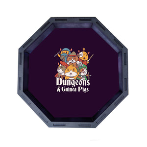 Dice Tray - Dungeons and Guinea Pigs Board Game Tabletop Gaming Gifts Accessories, RPG D&D Dice