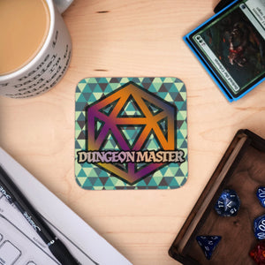 Coaster - Dungeon Master Mug Coaster Board Game Tabletop Gaming Gifts Accessories, RPG D&D Dice