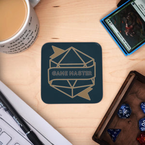 Coaster - Game Master Mug Coaster Board Game Tabletop Gaming Gifts Accessories, RPG D&D Dice