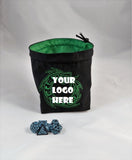 Custom Embroidered Dice Bag - Your Custom Image on a Bag Board Game Tabletop Gaming Gifts Accessories, RPG D&D Dice