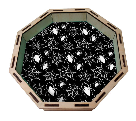 Dice Tray - Spiders and Webs Board Game Tabletop Gaming Gifts Accessories, RPG D&D Dice