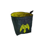 Embroidered Dice Bag - Crow/Raven Board Game Tabletop Gaming Gifts Accessories, RPG D&D Dice