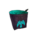 Embroidered Dice Bag - Crow/Raven Board Game Tabletop Gaming Gifts Accessories, RPG D&D Dice