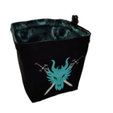 Embroidered Dice Bag - Dragon Crest Board Game Tabletop Gaming Gifts Accessories, RPG D&D Dice
