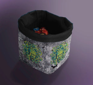 Printed Dice Bag - Stone Medusa Board Game Tabletop Gaming Gifts Accessories, RPG D&D Dice