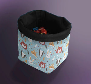 Printed Dice Bag - Winter Animals Board Game Tabletop Gaming Gifts Accessories, RPG D&D Dice